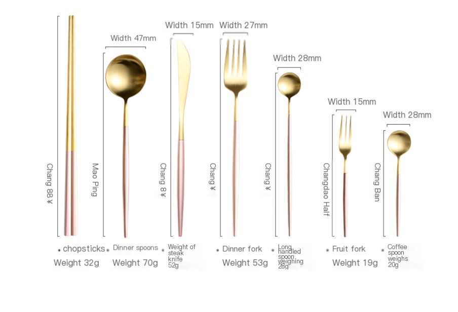 Pink Cutlery Set Image 3