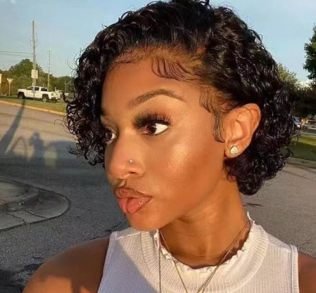 Curly Hair in Different Styles