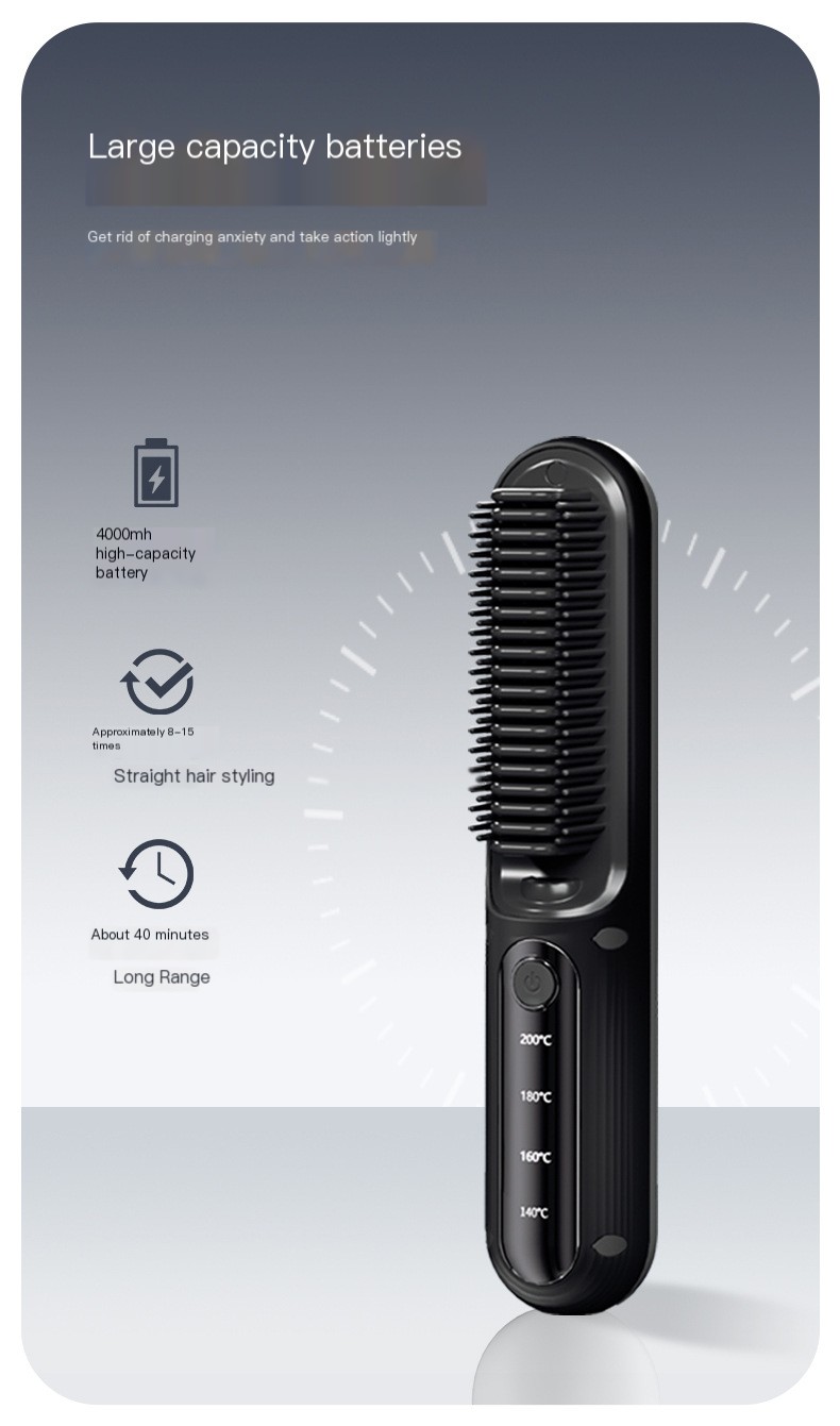 Ionic Hair Straightener Brush Image 8