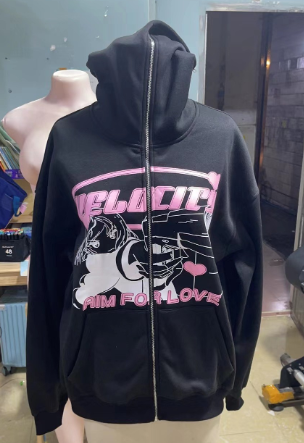 Anime Print Hoodie 4