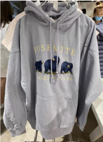 Loose Plush American Retro Hoodie - Grey