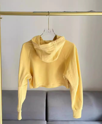 Hooded Short Sweatshirt Front View