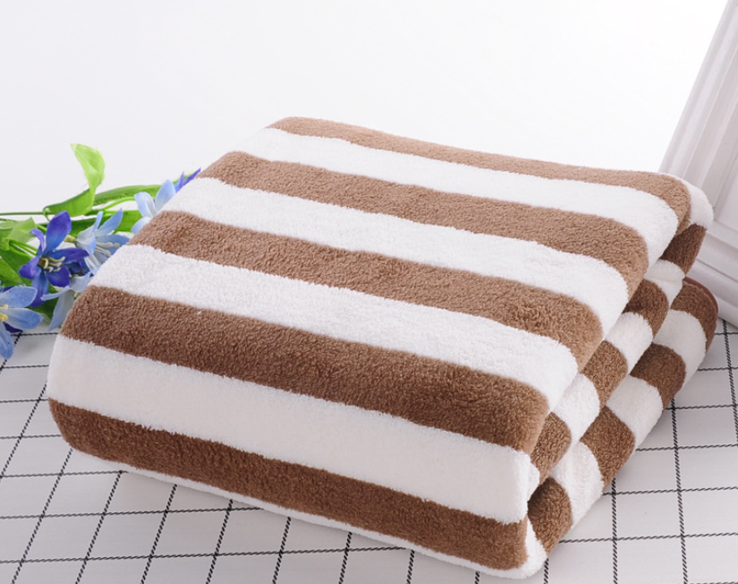 Coral Velvet Bath Towels