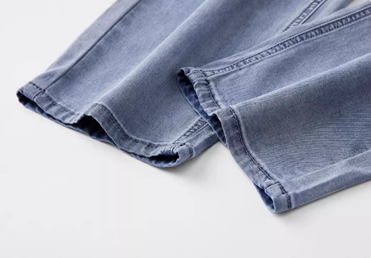 High Street Stitching Kontrastfarbe Retro Trendy Herren Jeans