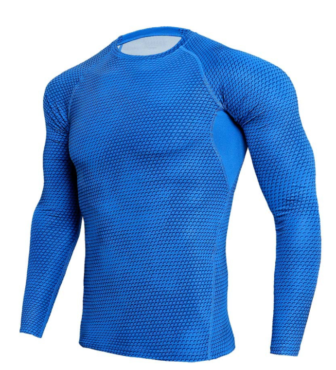 Men's 3D Printed Long Sleeve Compression Shirt 4