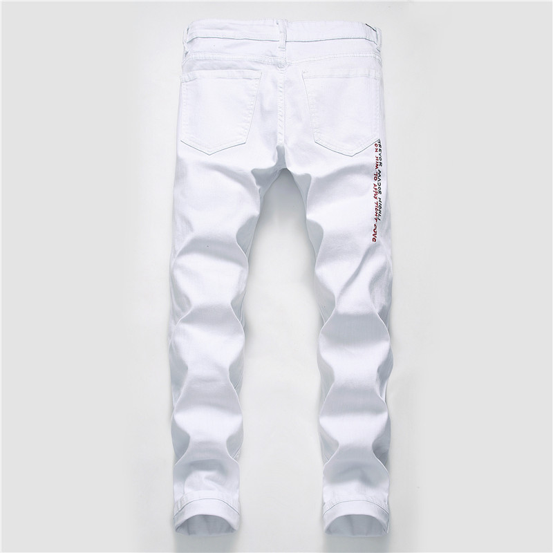 Side View of Denim Pants