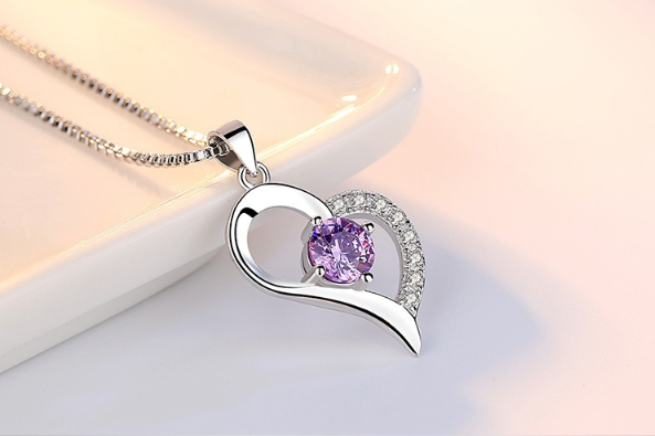 S925 Silver Micro-Pavé Pendant Necklace
