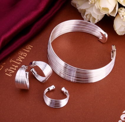 925 Silver Jewelry Set Image 3