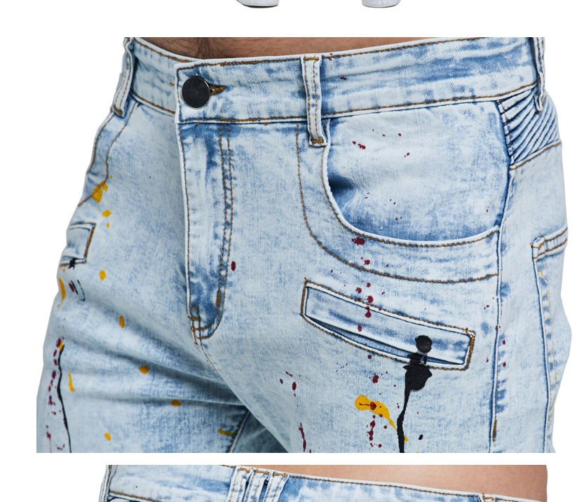 Hip Hop Men's Jeans Image 5