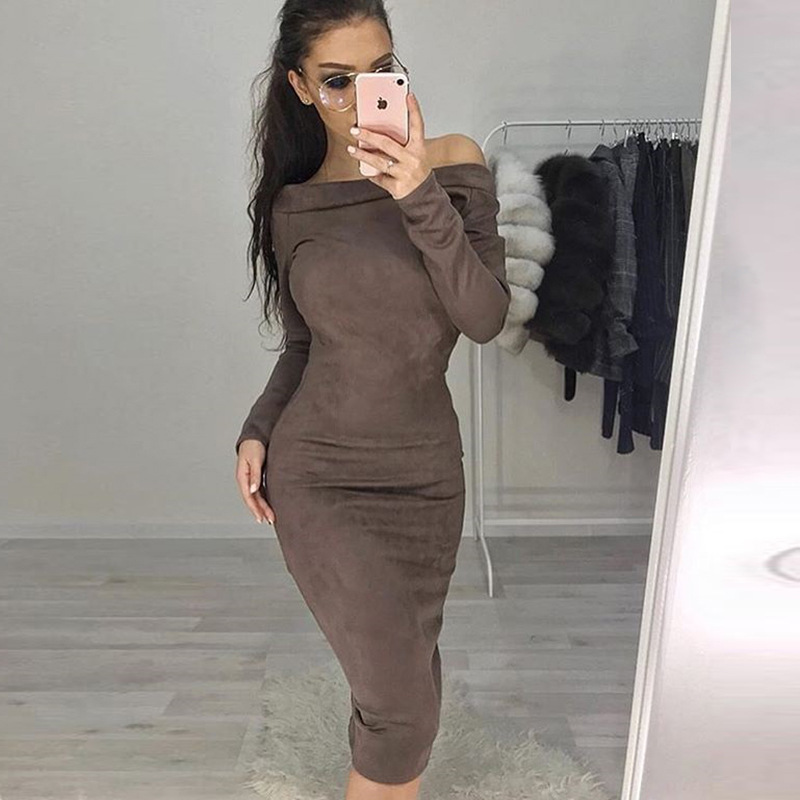 Hemp Blend Bodycon Dress - Image 4