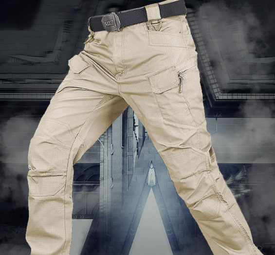 Men's Tactical Cargo Pants in Outdoor Setting