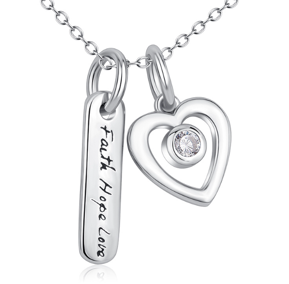 Heart-Shaped Pendant Necklace