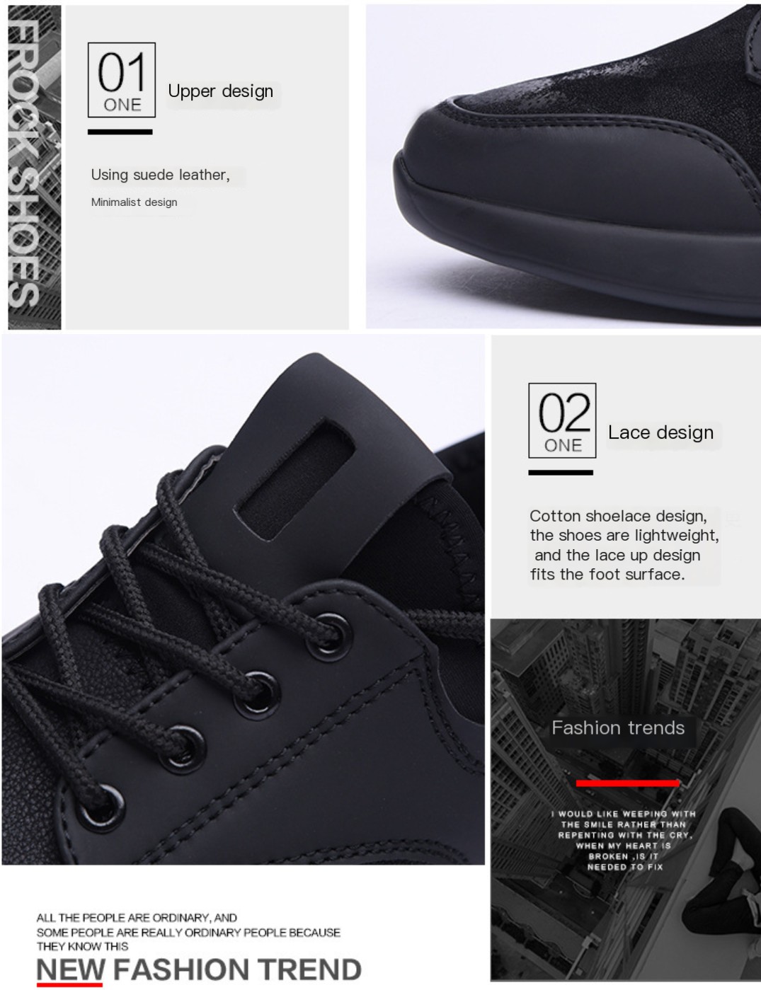 Casual Sports Shoes - Black