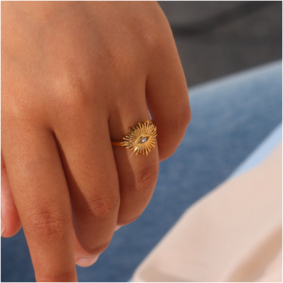 Solana Gold Ring Image 2