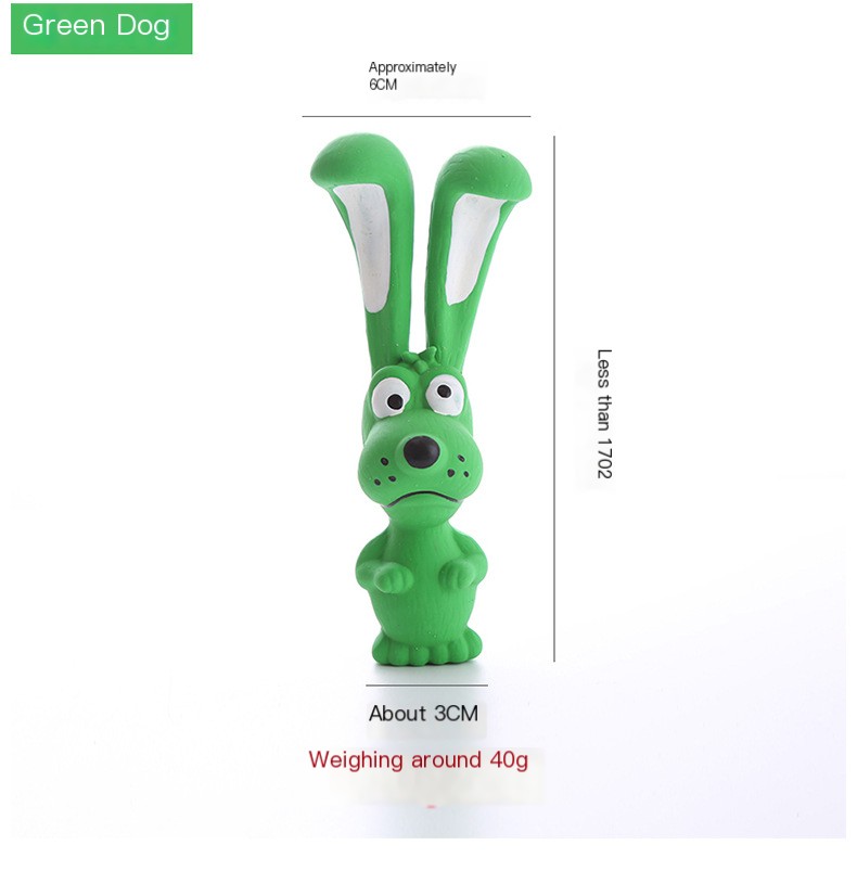 Rabbit Dog Toy Green