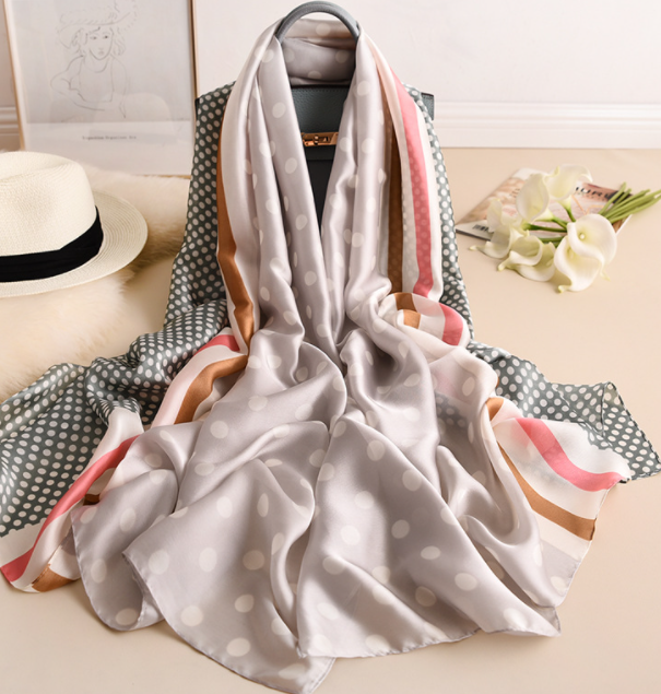 CC Faux Fur Polka Dot Scarf 1