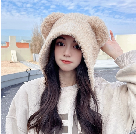 Bear Ear Hat Black
