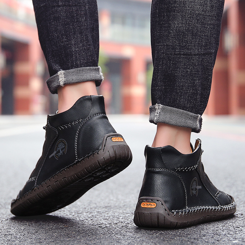 Rear view of the hiking shoe