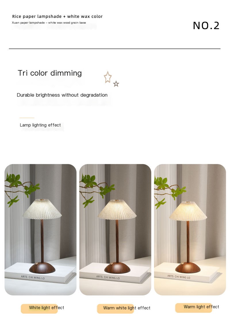 Bedside lamp in the bedroom