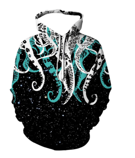 Skull Digital Print Hoodie 3