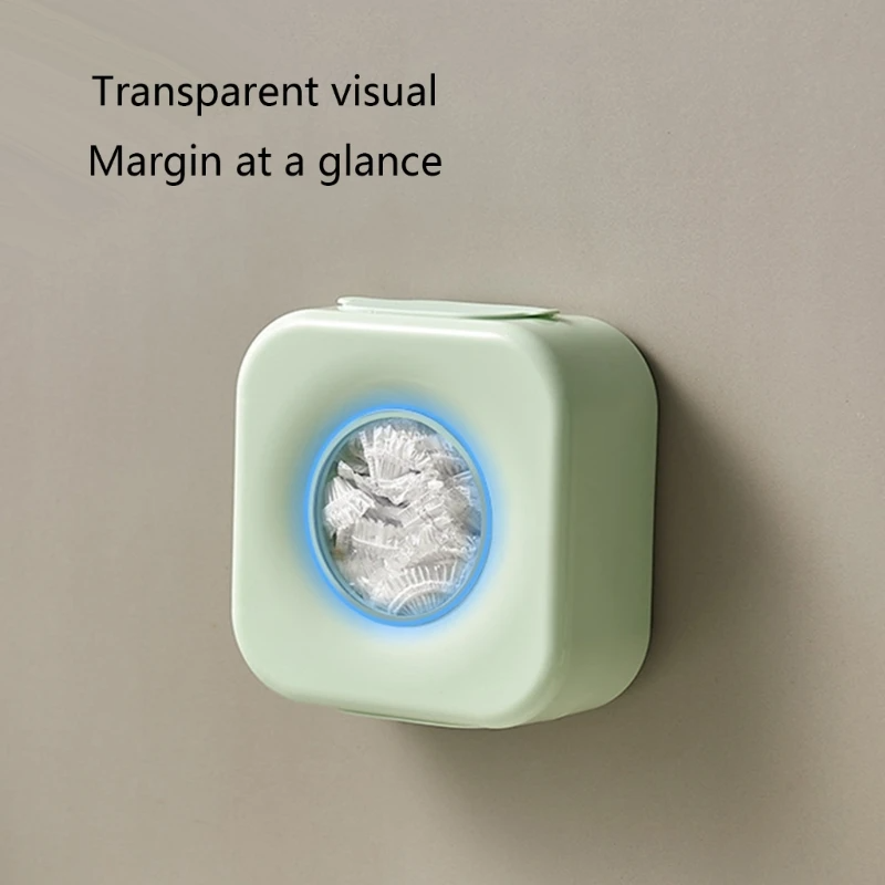 Wall-Mounted Plastic Wrap Storage Box - Yellow