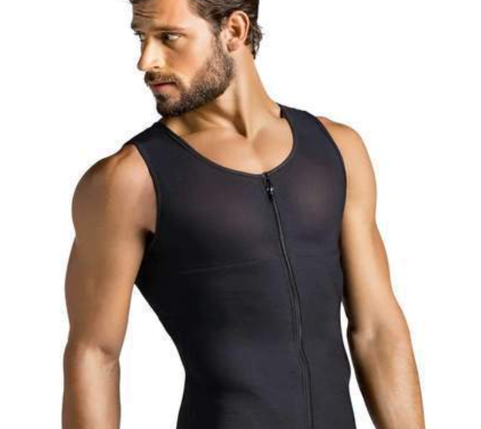 Men's Vest Zipper Corset Fitness Clothes