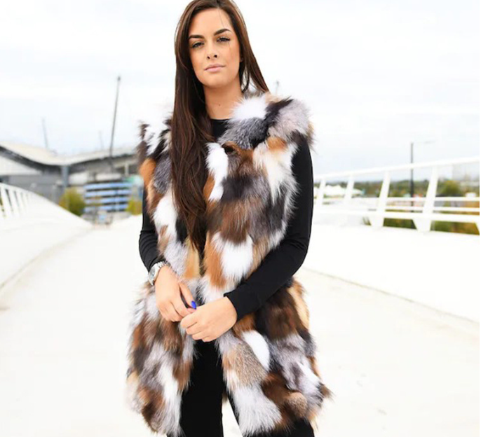 Mink Fox Fur Vest Image 4