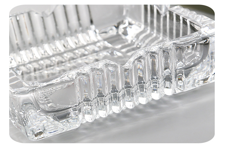 Square Glass Ashtray Image 3