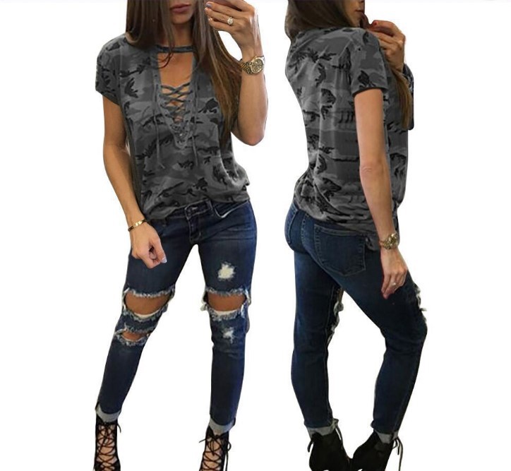 Camouflage Top in Action