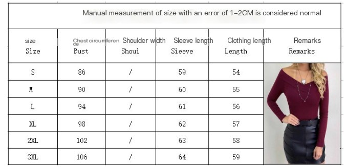 V-neck Long Sleeve T-shirt 1