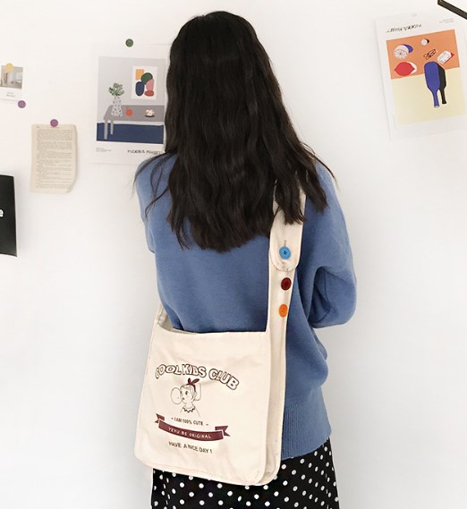 Different colors of Colorful Button Shoulder Bag