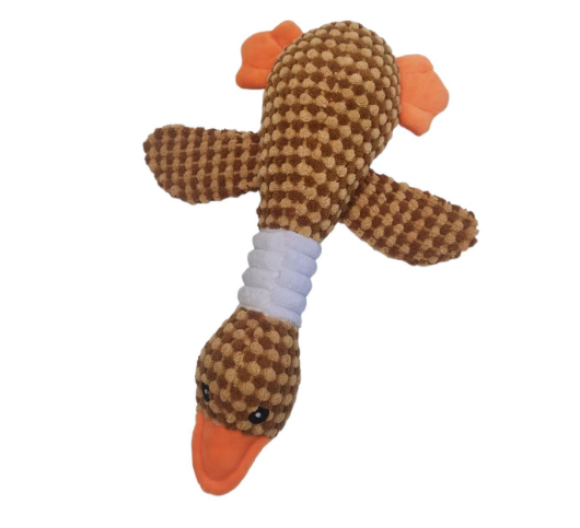 Plush Dog Toy - Dark Green Wild Goose