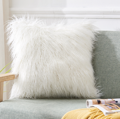 Coussin Fourrure Poil Long Image 5