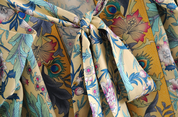 Fengwei Print Long Kimono Cardigan Image 10