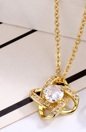 Four Leaf Clover Necklace Image 1