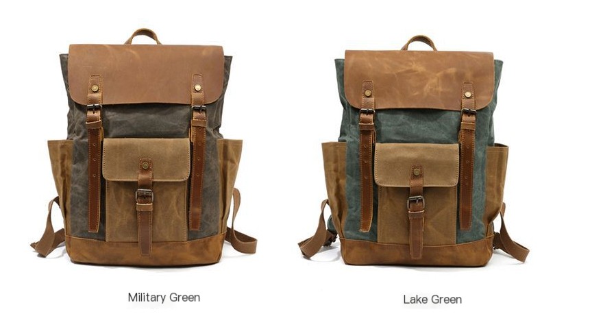 Outdoor Military Canvas Backpack Image 2