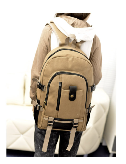 Canvas Backpack in use
