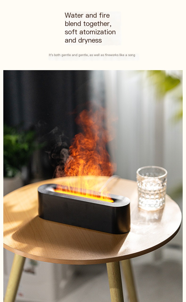 Colorful Flame Aromatherapy Humidifier