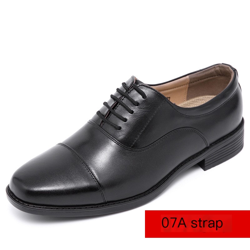 First Layer Cowhide Gradient Upper Lace-up Men's Shoes