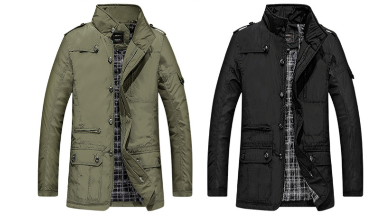 Stylish detailing of the jacket