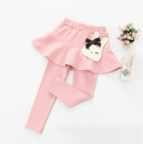 Girls Cotton Leggings with Skirt 2-7 years