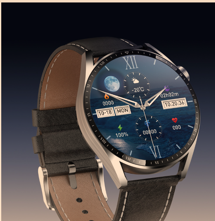 KW88 Smartwatch Black