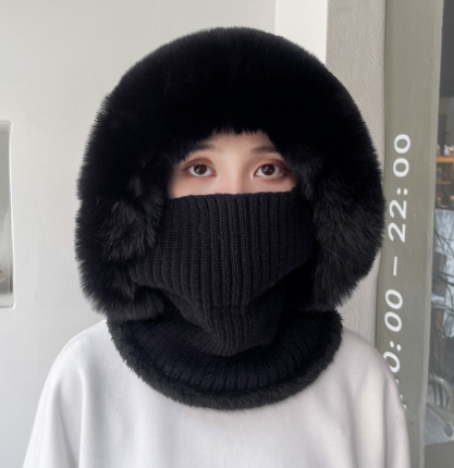 Lady's Velvet Thickened Thermal Beret Grey