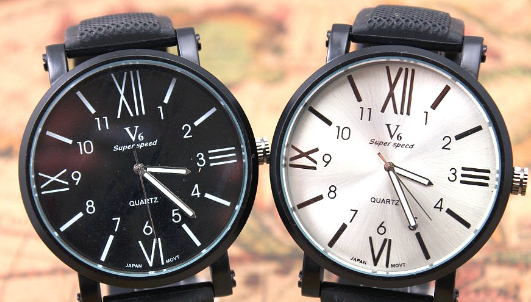 Men's Large Dial Quartz Watch - Image 1