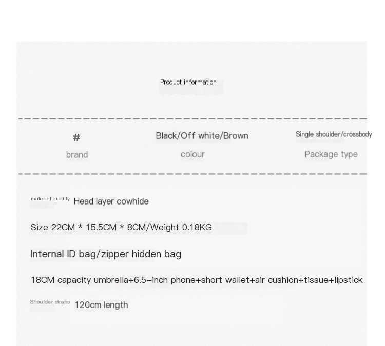 Cross-border women's small square bag image 1