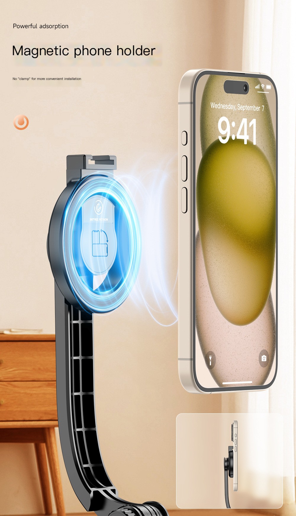 CYKE Selfie Stick in Use