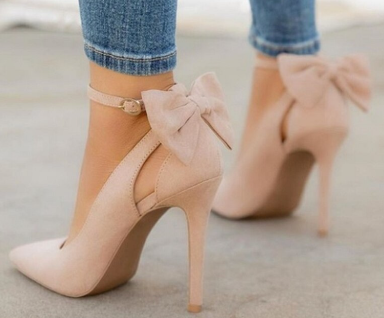 High Heel Bow Sandals - Image 3