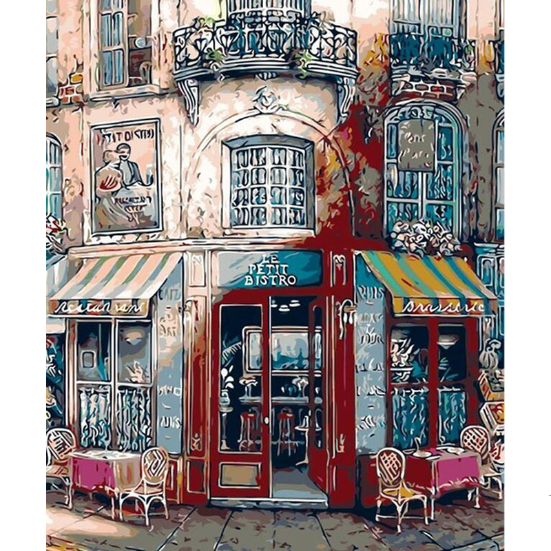 Beautiful Street Oil Painting
