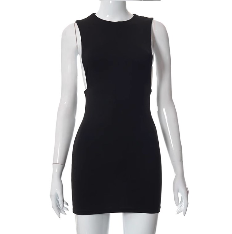 Side Boob Sleeveless Mini Dress Image 4