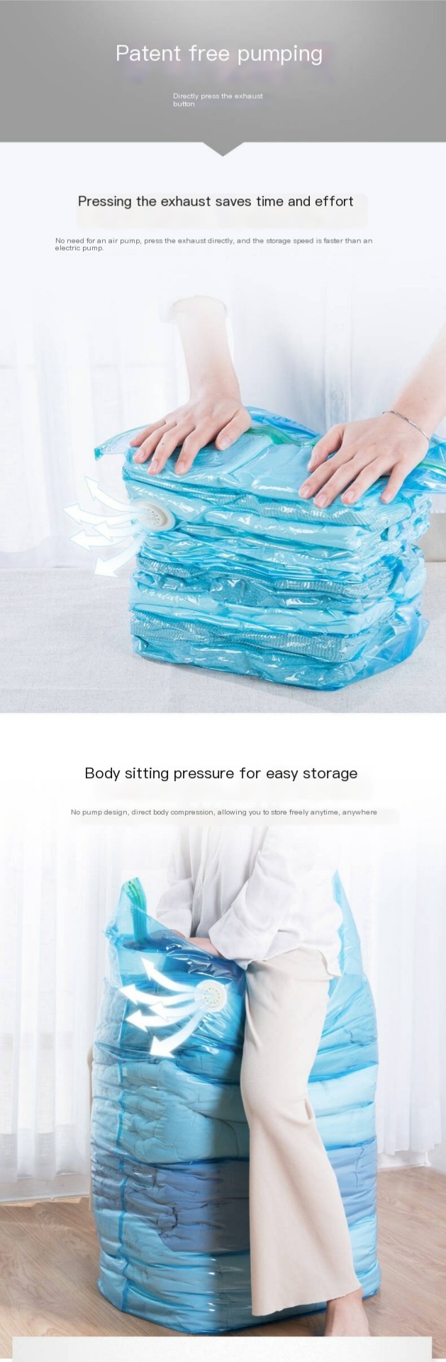 Vacuum Compression Bag Features